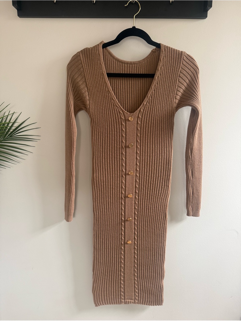 Ribbed Bodycon Sweater Dress (Brand New, Never Worn)